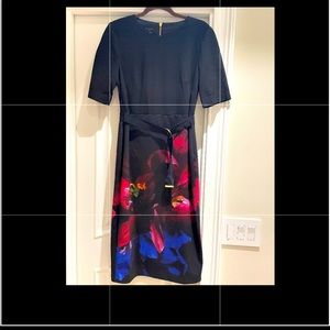 Ted Baker Floral Bodycon Dress. Size Ted 4/ US 12